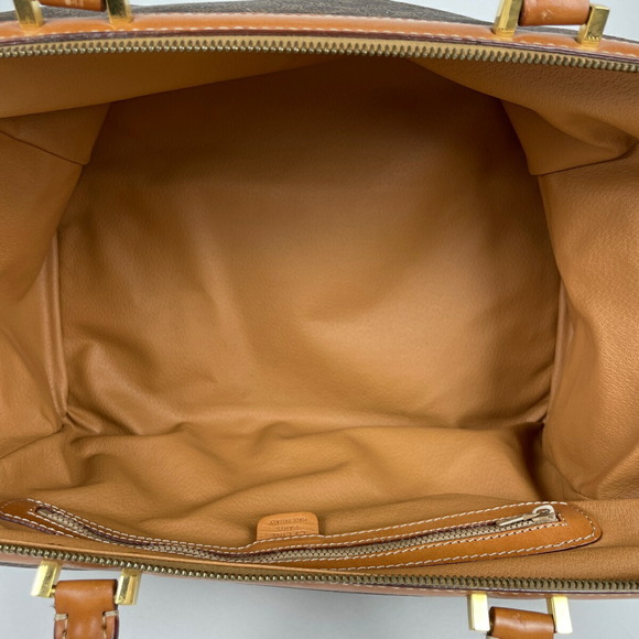 Celine Macadam Pattern Mini All Over Handbag Brown - Picture 6 of 6